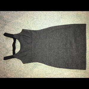 Black & grey leopard print dress.